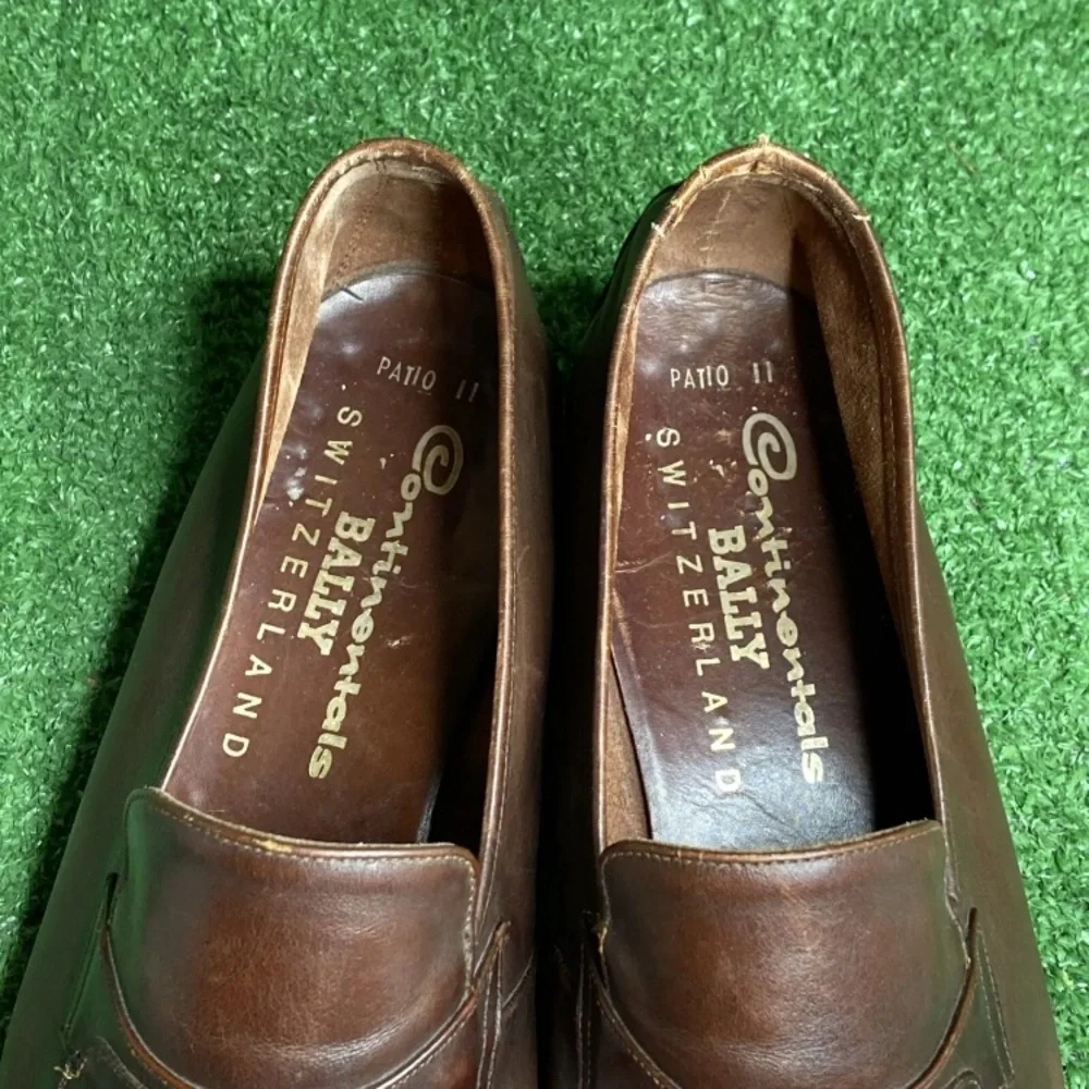 Bally Vintage‎ Men's Brown Loafers Size 9 EEE Switzerland Made